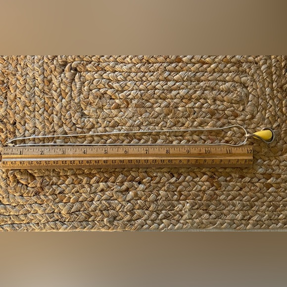 Large Baltic butterscotch amber sterling silver pendant and chain - Picture 7 of 8